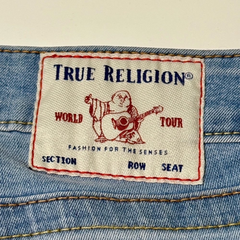 True Religion Jenny Curvy Mid Rise Super Skinny Denim Jeans Sz 28 (6)
